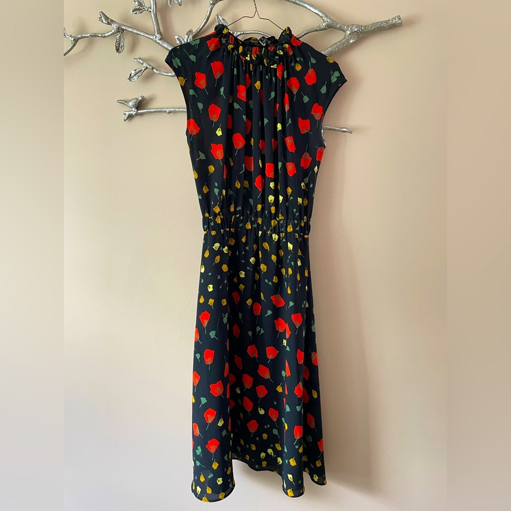 Banana Republic Floral Poppy Halter Midi Dress